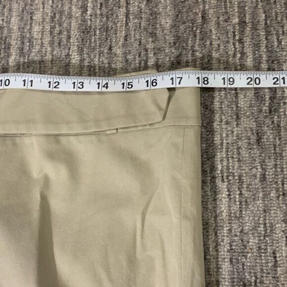 Mimi Maternity Womens Size Medium Chino Dress Pants Tan Zip Spandex Stretch - Picture 5 of 8